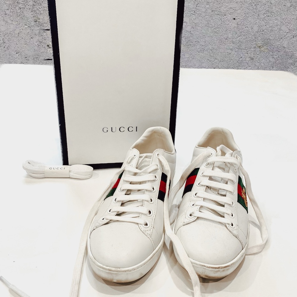 Gucci Ace Sneakers with Bee